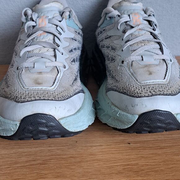 Hoka Speedgoat 5 Womens 8 Gray Trail Running Sneakers Breathable - Picture 10 of 14